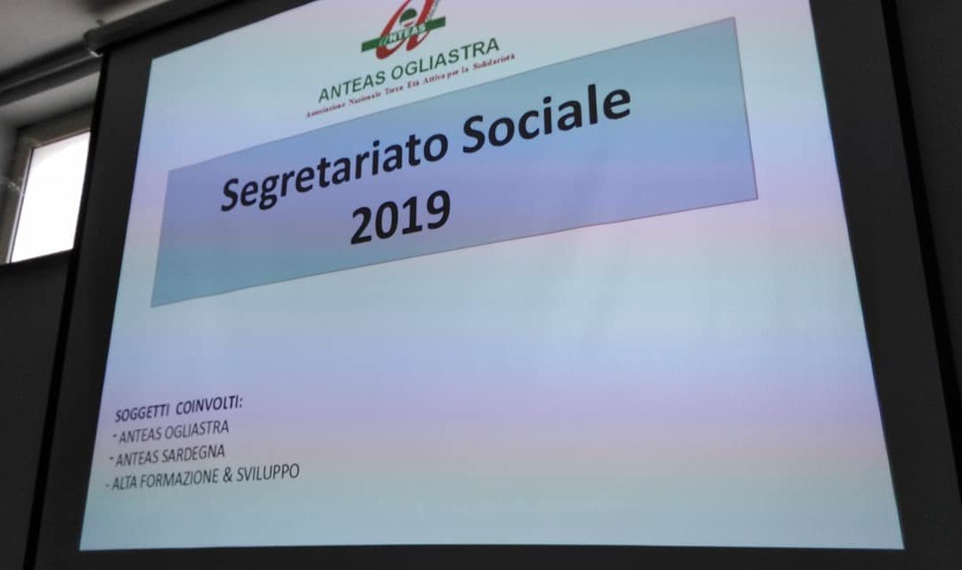 Anteas Ogliastra e Anteas Sardegna. Segretariato Sociale