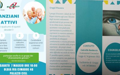 Anteas Gallura promuove ed organizza i gruppi di incontro fra anziani